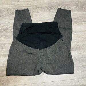 A Glow Gray And Black Skinny Leggings Large Z189